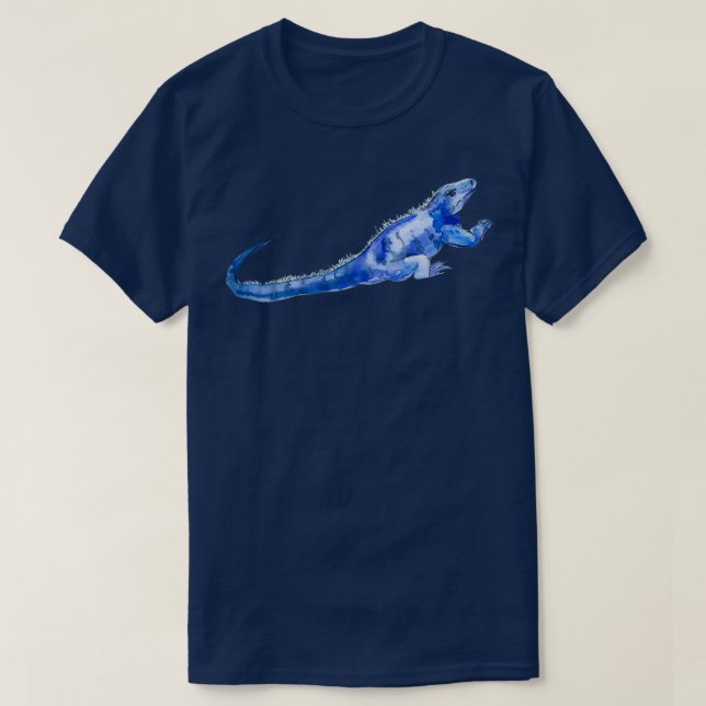 Iguana Azul Blue Iguana 2 T-Shirt (Design Front)