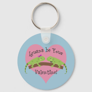 Iguana be your valentine key ring