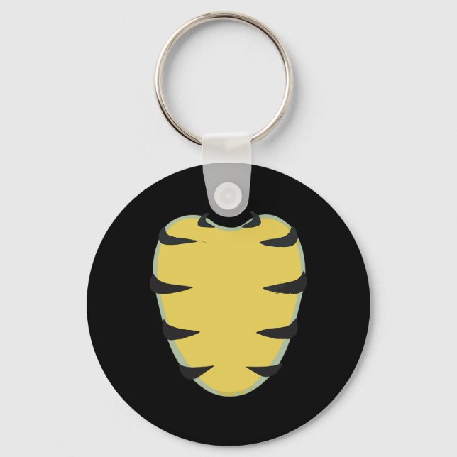 Iguana Belly Chest Costume Green Cute Iguana Anima Key Ring (Front)