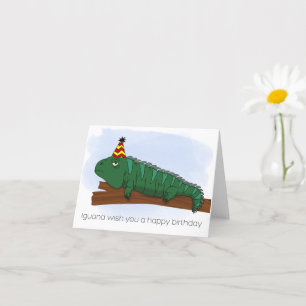 Iguana Birthday Card