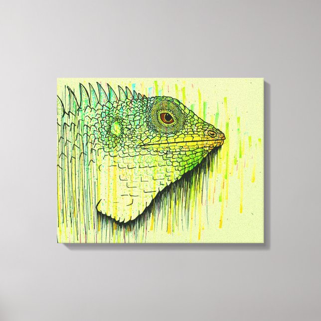 Iguana Canvas Print (Front)