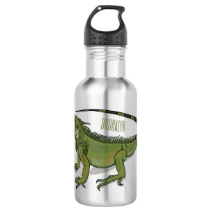 Iguana cartoon illustration 532 ml water bottle