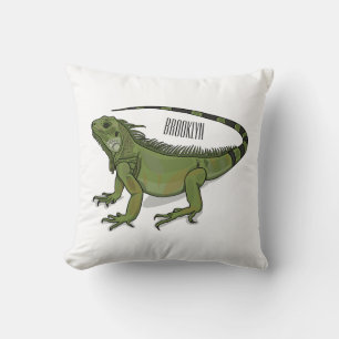 Iguana cartoon illustration  cushion