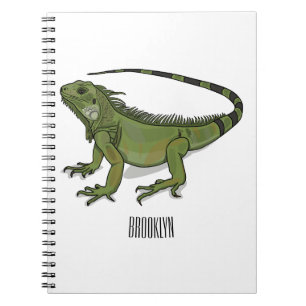 Iguana cartoon illustration notebook