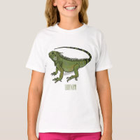 Iguana cartoon illustration