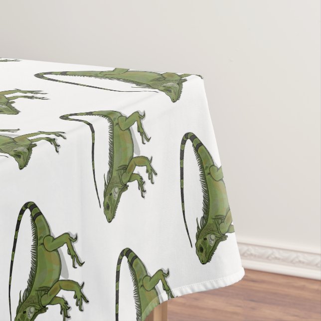 Iguana cartoon illustration  tablecloth (In Situ)