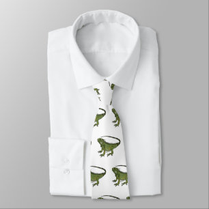 Iguana cartoon illustration   tie