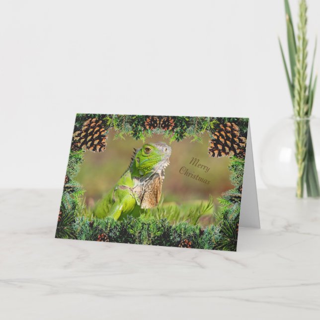 Iguana Christmas Card (Front)