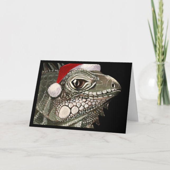 Iguana Christmas Card (Front)