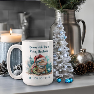 Iguana Christmas Coffee Mug