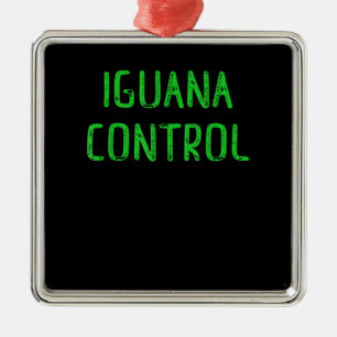 Iguana Control - Lover Pet Iguana Gift Metal Tree Decoration