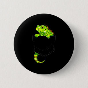 Iguana costume reptile lizard halloween men kids 6 cm round badge