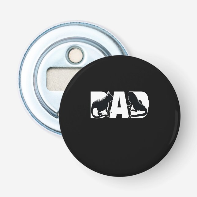 Iguana Dad Bottle Opener (Front)