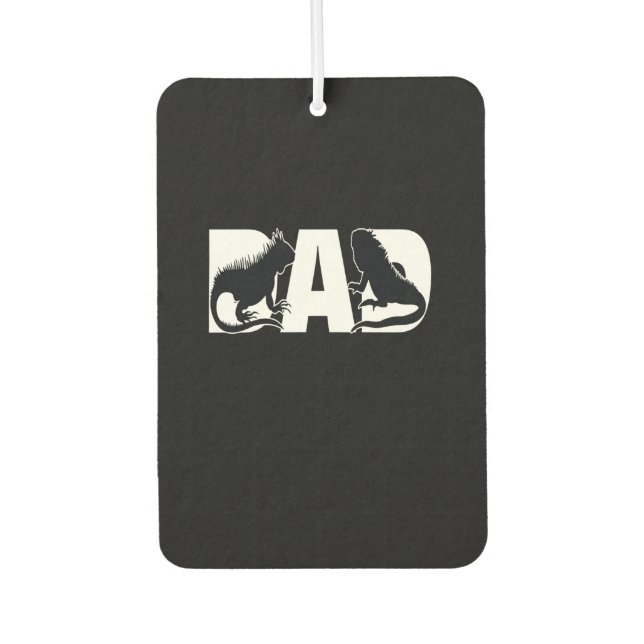 Iguana Dad Car Air Freshener (Front)