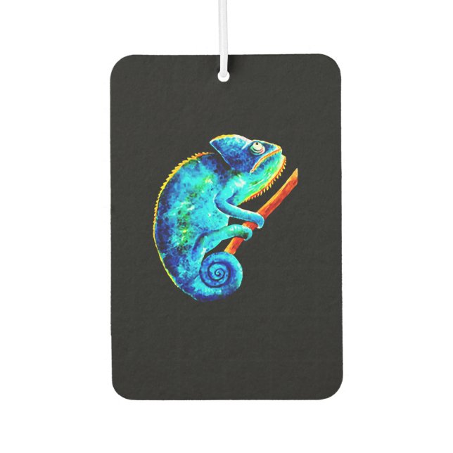 Iguana Facts Car Air Freshener (Front)