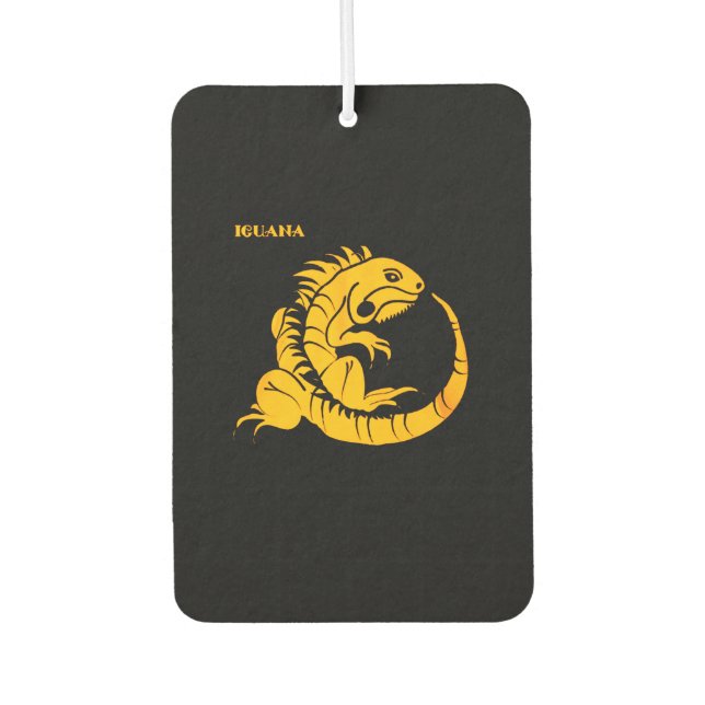 Iguana Habitat Car Air Freshener (Front)