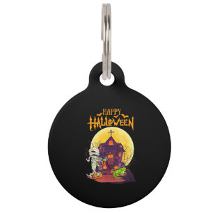 Iguana Halloween Costume Pumpkin Funny Dog Lover Pet Tag