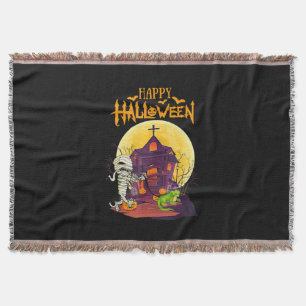 Iguana Halloween Costume Pumpkin Funny Dog Lover Throw Blanket