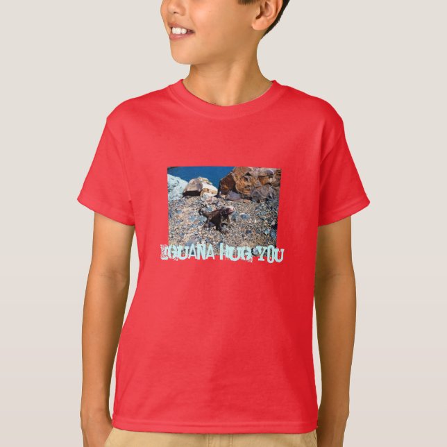 Iguana Hug You shirt (Front)