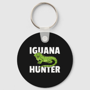 Iguana Hunter Reptile Lizard Hunting Key Ring