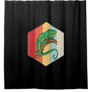 Iguana Illustration Owner Lover Gift Iguanas Love Shower Curtain