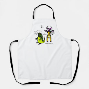 Iguana & Impala All-Over Print Apron