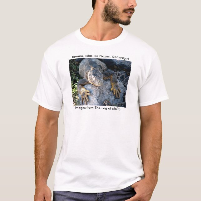 Iguana, Islas las Plazas, Galapagos T-Shirt (Front)