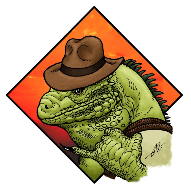Iguana Jones T-Shirt (Creator Uploaded)