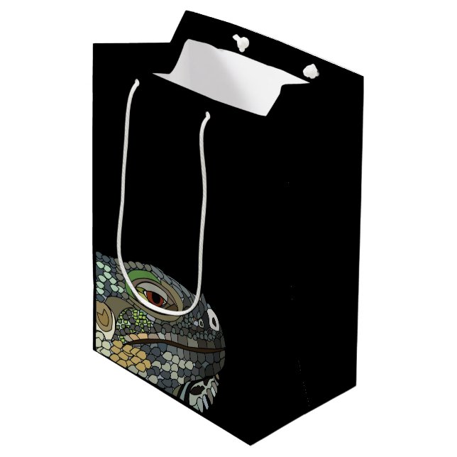 Iguana Lizard Animal Iguana Medium Gift Bag (Front Angled)