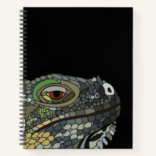 Iguana Lizard Animal Illustration Notebook