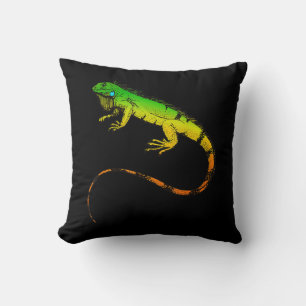 Iguana Lizard Beautiful Iguana Gift Cushion