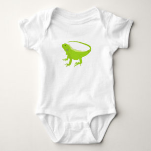 Iguana Lizard Illustration Baby Bodysuit