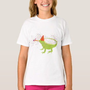 Iguana Lizard Partying Animals Having a Party T-Shirt