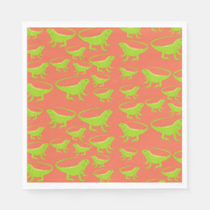 Iguana Lizard Pattern Napkin