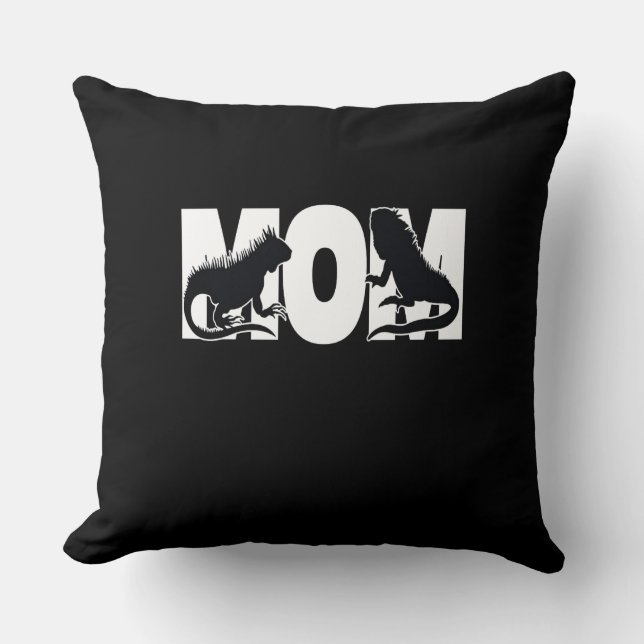 Iguana Mum Cushion (Front)