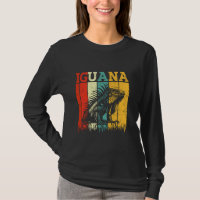 Iguana Retro Reptile Lover Herpetologist Herpetolo