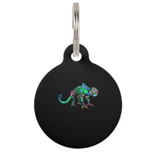 Iguana robot pet tag