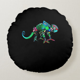 Iguana robot round cushion