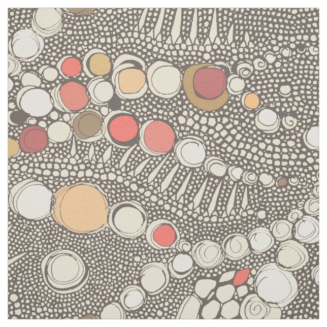 iguana skin brown coral fabric (Swatch)