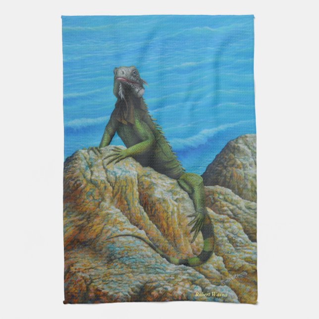 Iguana Tea Towel (Vertical)