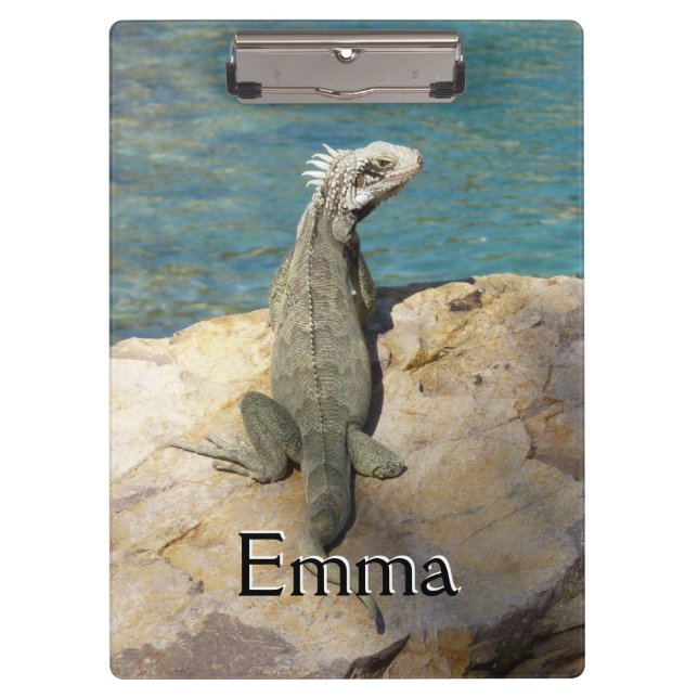 Iguana Tropical Wildlife Photography Clipboard (Front)