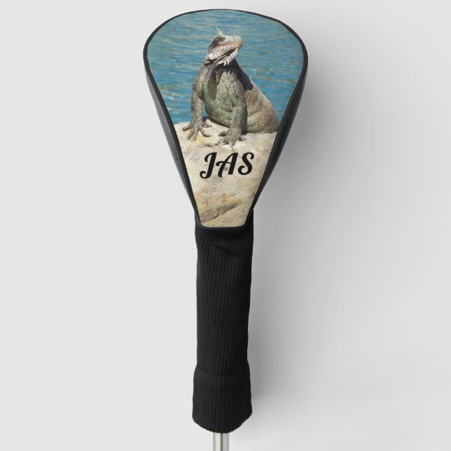 Iguana Tropical Wildlife Photography Golf Head Cover (Front)
