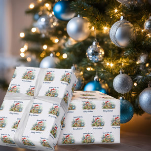 Iguana Wish You a Merry Christmas White Wrapping Paper