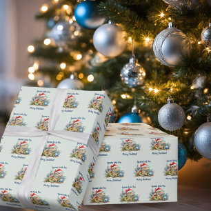 Iguana Wish You a Merry Christmas Wrapping Paper