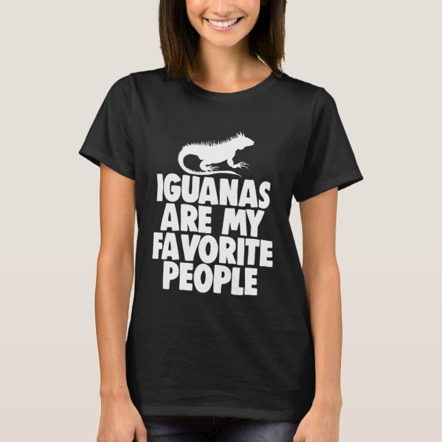 Iguanas Are My Favourite  Men Animal T-Shirt (Front)