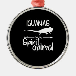 Iguanas Are My Spirit Animal Gift  Men Women Lizar Metal Tree Decoration