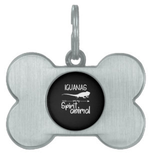 Iguanas Are My Spirit Animal Gift Men Women Lizar Pet ID Tag