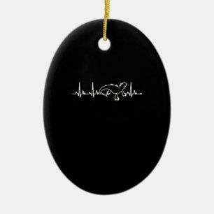 iguana's heartbeat ceramic tree decoration