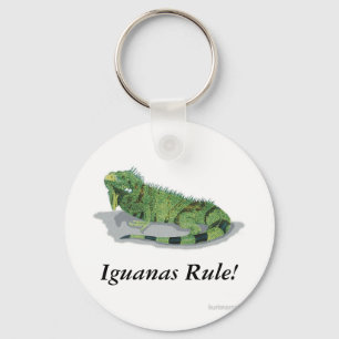 Iguanas Rule! Key Ring