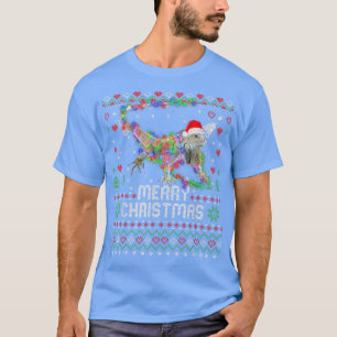 Iguanas Santa Hat Animal Christmas Tree Lights Hol T-Shirt